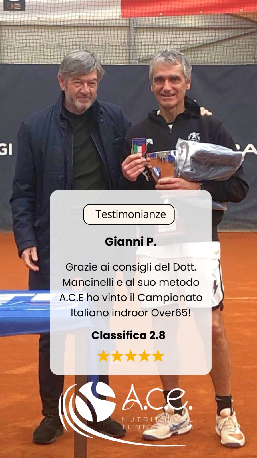 Testimonianza di Gianni P., classifica 2.8